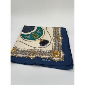 Celine printed silk scarf